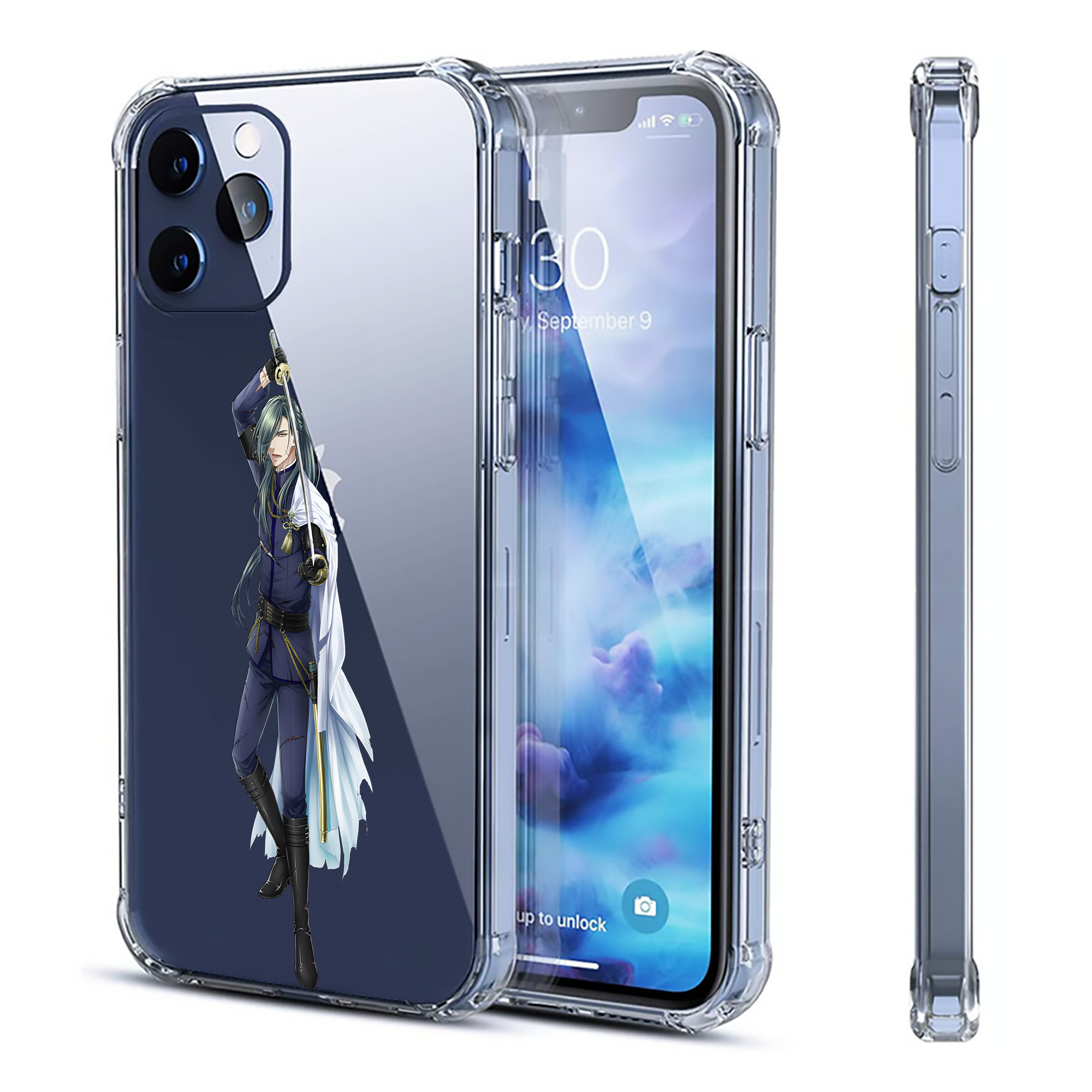（画像用） 刀剣乱舞 Touken Ranbu 【iPhone 12シリーズ対応】透明スマホケース（クリアソフトケース）